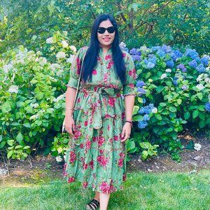 BRAND NEW Hand Block Printed Dress Handmade dress Summer dress Bridesmaid gift